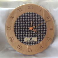 Beech and Orkney Tweed Clock