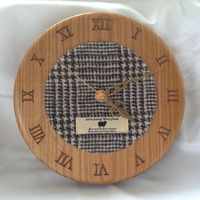 Cherry & Orkney Tweed Clock